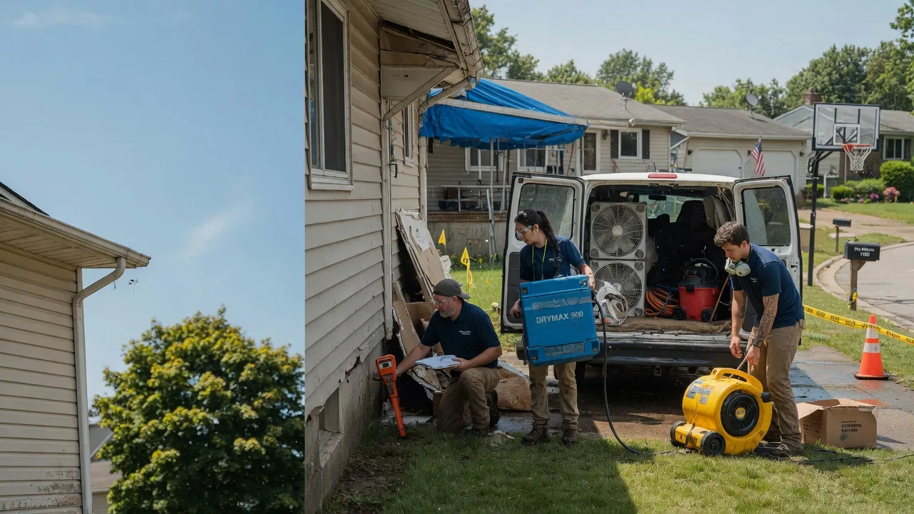 Ceiling Leak Cleanup in Plainfield, OH near me
