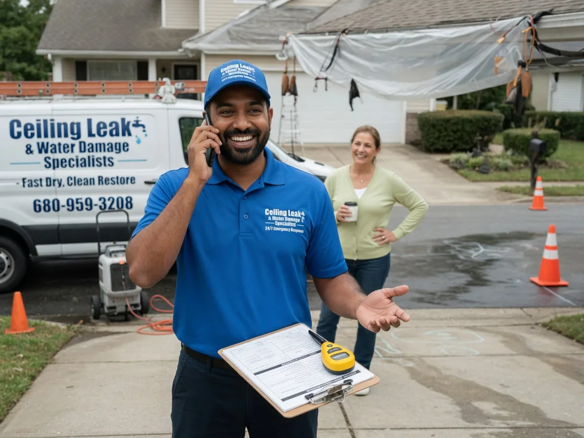 Ceiling Leak Cleanup Plainfield, OH FAQs